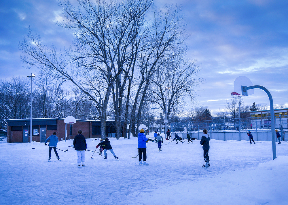 Gallerie parc preville hockey hiver